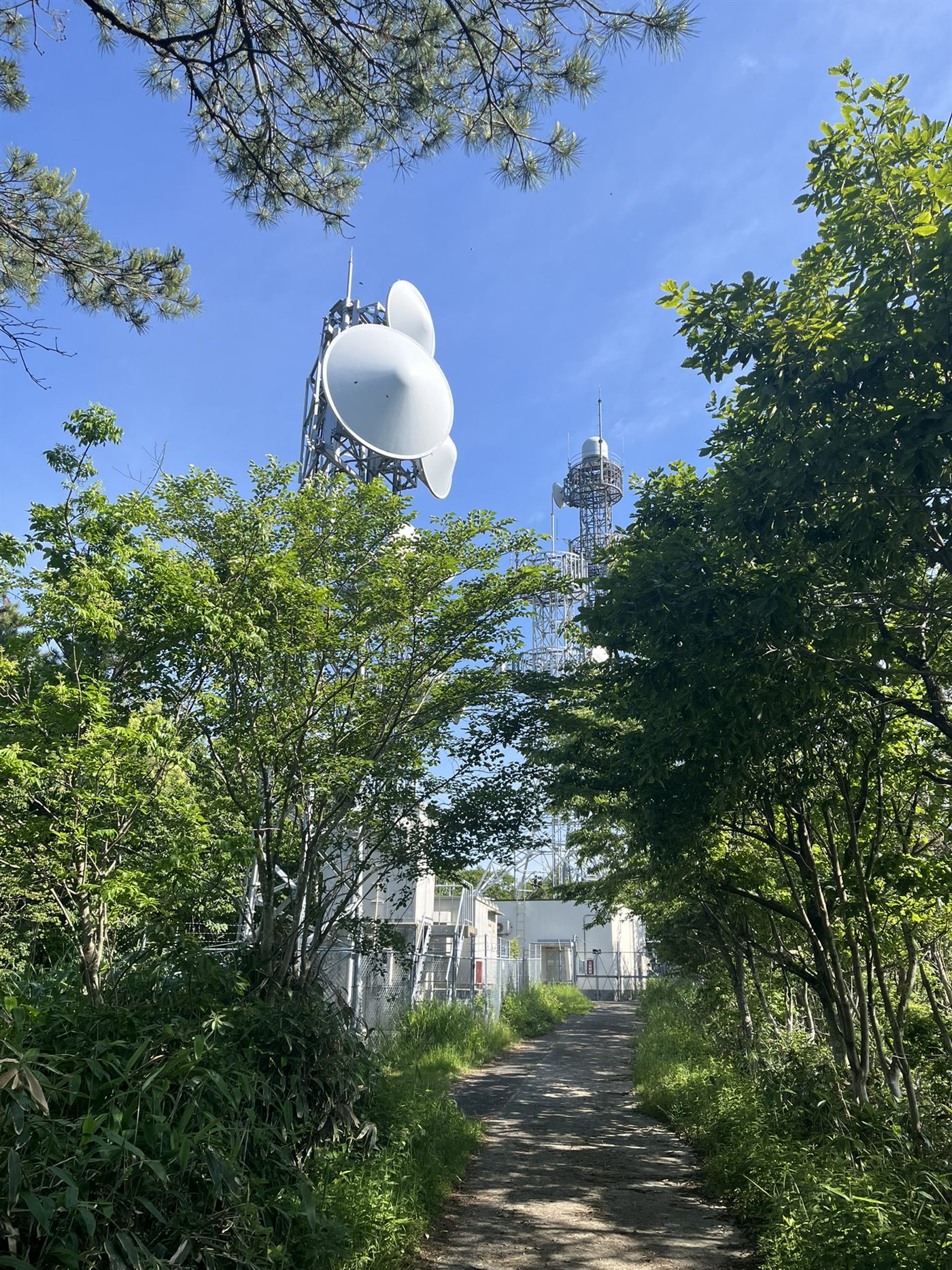 無線中継所の鉄塔